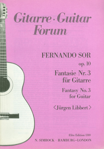 Fantasie Nr.3 op.10&nbsp;&nbsp;für Gitarre&nbsp;&nbsp;