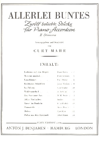 Allerlei Buntes&nbsp;&nbsp;für 1-2 Akkordeons&nbsp;&nbsp;Akkordeon 2