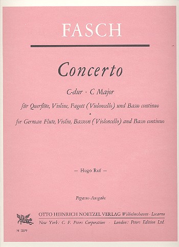 Concerto C-Dur   für Flöte, Violine, Fagott (Violoncello) und Bc  