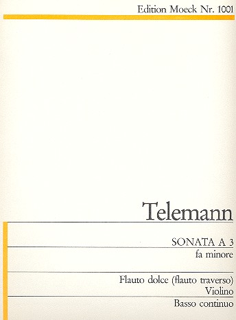 Sonata a tre f-Moll für&nbsp;&nbsp;Altblockflöte, Violine und Cembalo&nbsp;&nbsp;