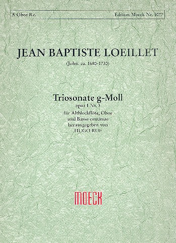 Triosonate g-Moll op.1,3 &nbsp;&nbsp;für Altblockflöte, Oboe und Bc&nbsp;&nbsp;