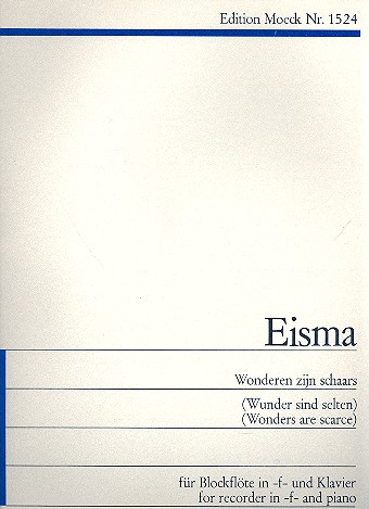 Wunder sind selten&nbsp;&nbsp;für Altblockflöte und Klavier&nbsp;&nbsp;