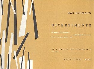Divertimento op.60,3 für 3 Blockflöten  (SSA)  Spielpartitur