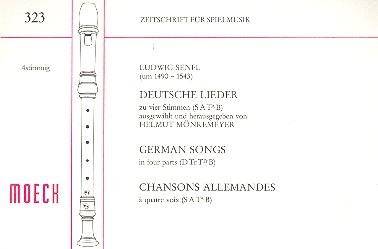 Deutsche Lieder zu 4 Stimmen  (SATB)  