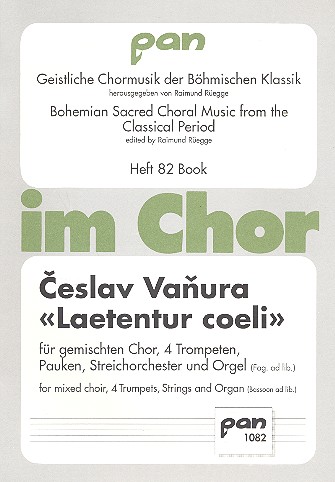 Laetentur coeli für gem Chor,&nbsp;&nbsp;4 Trompeten, Pauken, Streichorchester&nbsp;&nbsp;und Orgel,    Partitur