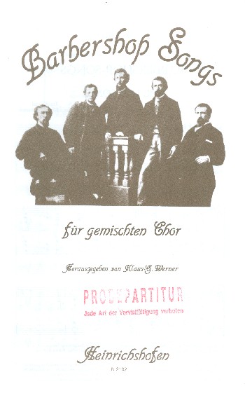 Barbershop Songs Band 1&nbsp;&nbsp;für gem Chor&nbsp;&nbsp;