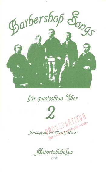 Barbershop Songs Band 2&nbsp;&nbsp;für gem Chor&nbsp;&nbsp;