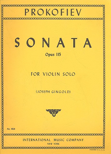 Sonata op.115  for violin  