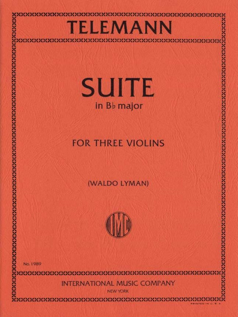 Suite Bb major&nbsp;&nbsp;for 3 violins&nbsp;&nbsp;3 parts