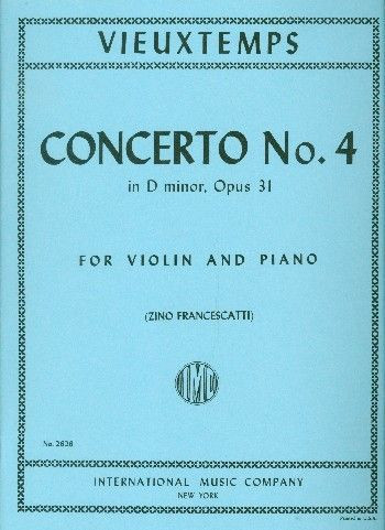 Concerto d minor op.31 no.4&nbsp;&nbsp;for violin and piano&nbsp;&nbsp;