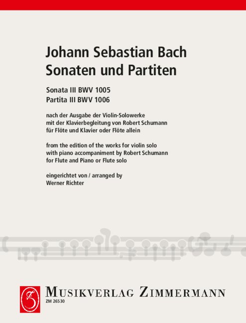 Sonaten und Partiten Band 3&nbsp;&nbsp;für Flöte mit oder ohne Klavier&nbsp;&nbsp;BWV1005-1006