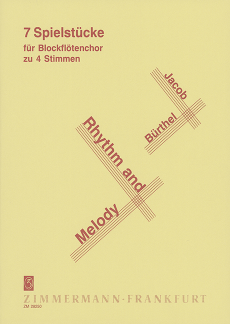 Rhythm and Melody für 4 Blockflöten  Ensemble (SSAT)  Spielpartitur