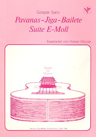 Pavanas, Jiga, Bailete  Suite e-Moll für Gitarre  