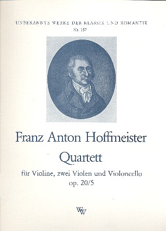 Quartett op.20,5 für Violine,&nbsp;&nbsp;2 Violen und Violoncello / Kontrabass&nbsp;&nbsp;Stimmen