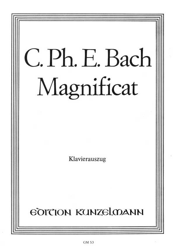 Magnificat  für Soli, gem Chor und Orchester  Klavierauszug