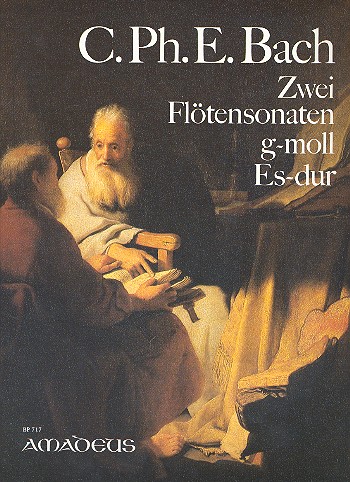 2 Sonaten für Flöte und obligates  Cembalo (g-Moll, Es-Dur)  