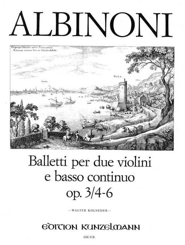 3 Balletti op.3,4-6  für 2 Violinen und Bc  