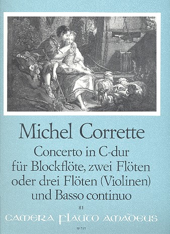 Concerto C-Dur op.4,3 für  Blockflöte, 2 (3) Flöten und Bc  