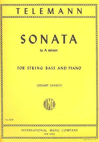 Sonata in a Minor&nbsp;&nbsp;for string bass and piano&nbsp;&nbsp;