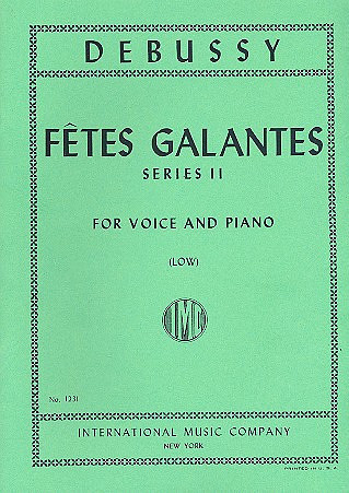Fetes galantes vol.2  for low voice and piano  