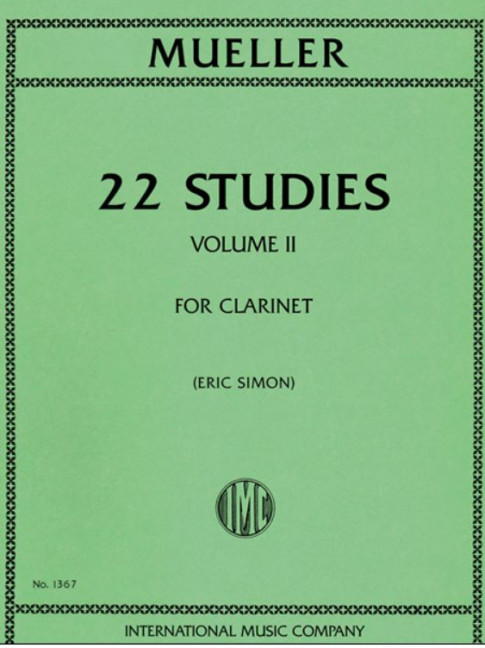 22 Studies vol.2 (nos.12-22)  for clarinet  