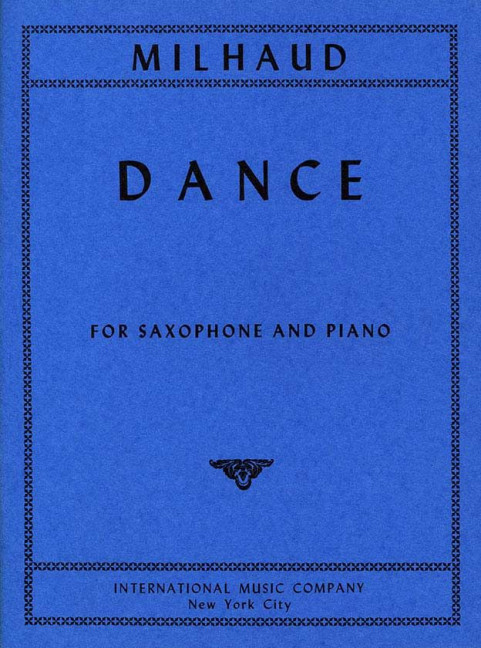 Dance&nbsp;&nbsp;for saxophone and piano&nbsp;&nbsp;
