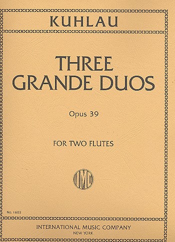 3 grande duos op.39  for 2 flutes  parts