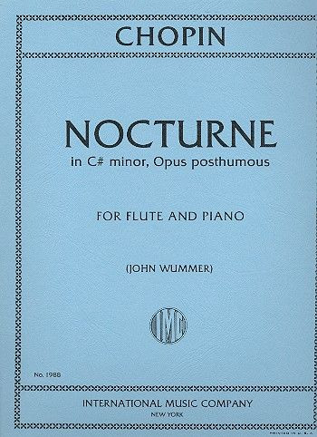 Nocturne c sharp minor oppost.&nbsp;&nbsp;for flute and piano&nbsp;&nbsp;