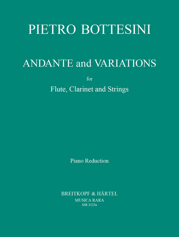 Andante and Variations  for flute, clarinet and piano reduction  