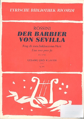 Frag ich mein beklommnes Herz =  für Gesang und Klavier (dt/it)  