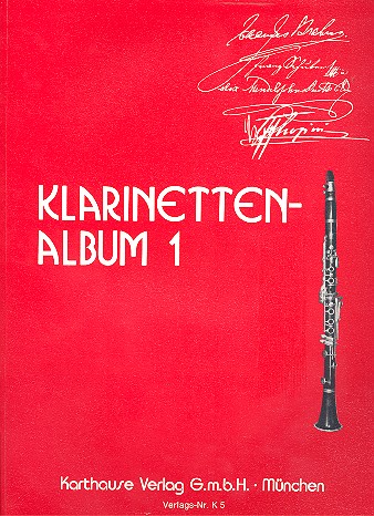 Klarinetten-Album Band 1  12 Stücke für Klarinette und  Klavier