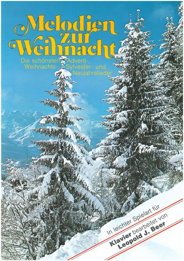 Melodien zur Weihnacht &nbsp;&nbsp;für Klavier &nbsp;&nbsp;