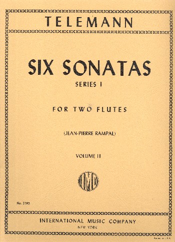 6 Sonatas vol.2 for 2 (nos.4-6)&nbsp;&nbsp;for 2 flutes&nbsp;&nbsp;