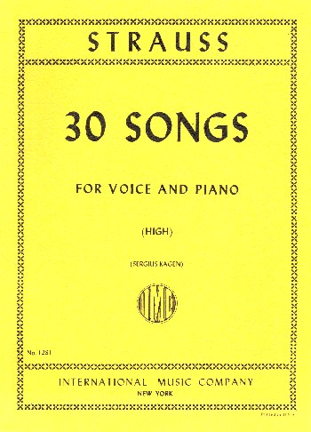 30 Songs for high voice and  piano (dt/en)  