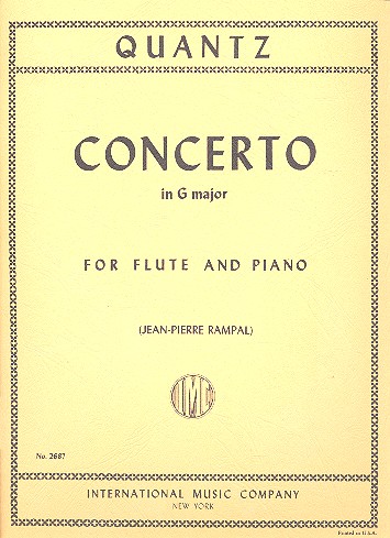 Concerto G major  for flute and piano  