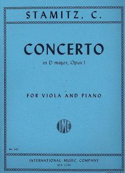 Concerto D major op.1  for viola and piano  
