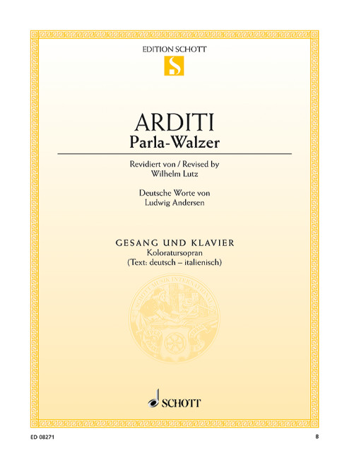 Parla-Walzer  für Gesang und Klavier (dt/it)  