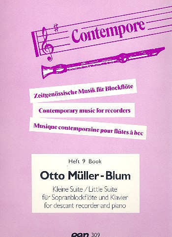 Kleine Suite für Sopranblockflöte&nbsp;&nbsp;und Klavier&nbsp;&nbsp;