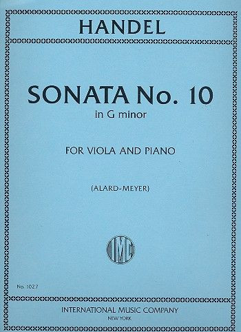 Sonata g minor no.10&nbsp;&nbsp;for viola and piano&nbsp;&nbsp;