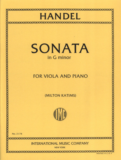 Sonata g minor&nbsp;&nbsp;for viola and piano&nbsp;&nbsp;