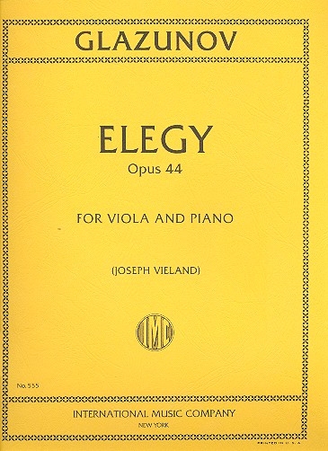 Elegy op.44  for viola and piano  