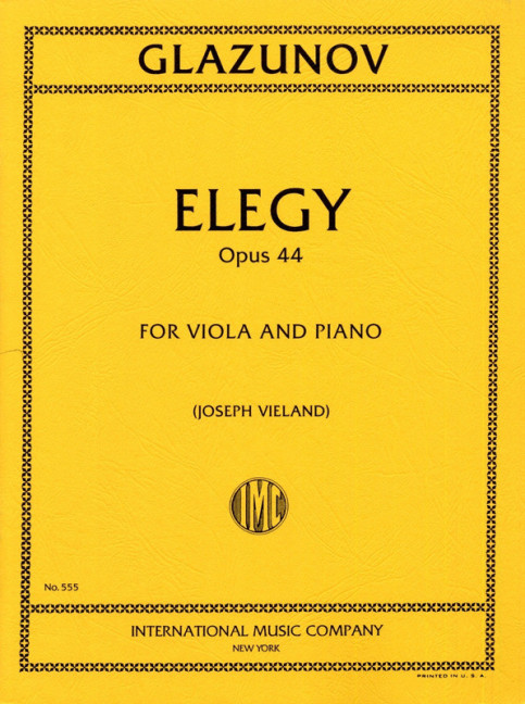 Elegy op.44  for viola and piano  