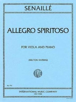 Allegro spiritoso  for viola and piano  KATIMS, MILTON, ED