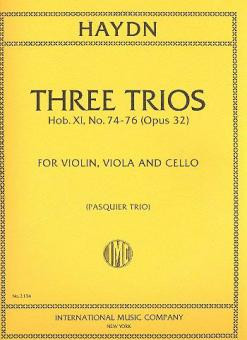 3 Trios op.32  for violin, viola and cello  