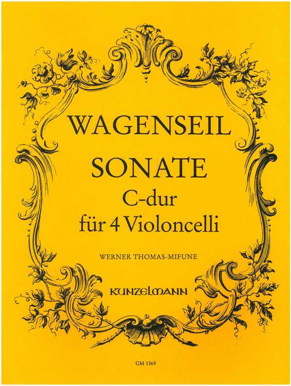 Sonate C-Dur&nbsp;&nbsp;für 4 Violoncelli&nbsp;&nbsp;Stimmen