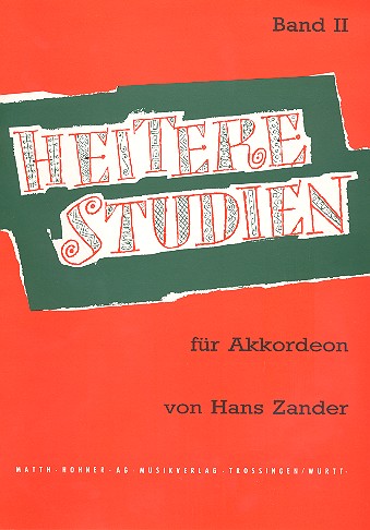 Heitere Studien Band 2  für Akkordeon  