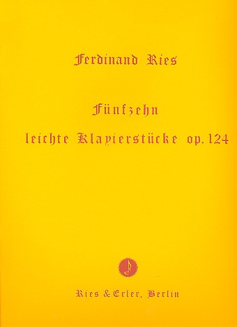 15 leichte Klavierstücke op.124    