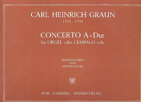 Concerto A-Dur für Orgel oder  Cembalo solo  