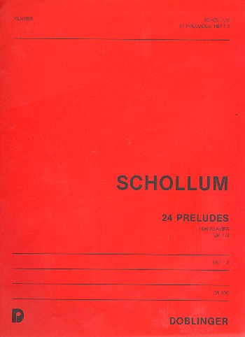 24 Préludes op.113 Band 2  (Nr.13-24) für Klavier  