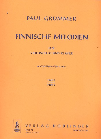 Finnische Melodien Band 1&nbsp;&nbsp;für Violoncello und Klavier&nbsp;&nbsp;